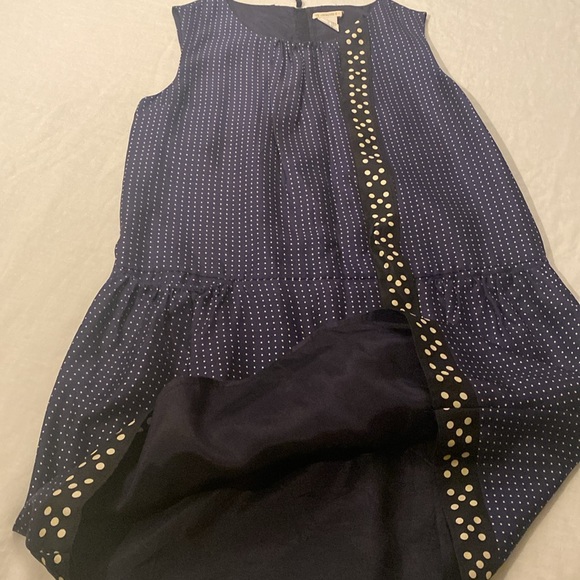 J.Crew Crewcuts Girls Pure silk Navy Dress size 14 - Picture 5 of 10